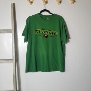 JOHN DEERE MEN'S CLASSIC GREEN TEE SIZE LARGE